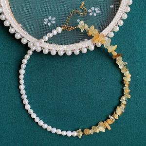Freshwater Pearl & Stone Necklace – A Signature Urban Gear Creation