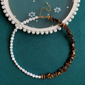 Freshwater Pearl & Stone Necklace – A Signature Urban Gear Creation