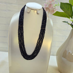 elegant black onyx statement necklace