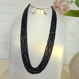 elegant black onyx statement necklace