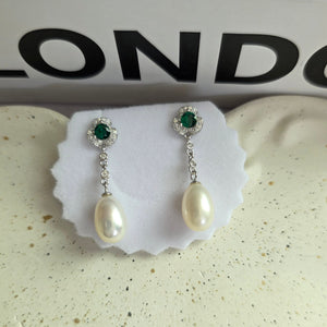 925 Sterling Silver Pearl Earrings for Women