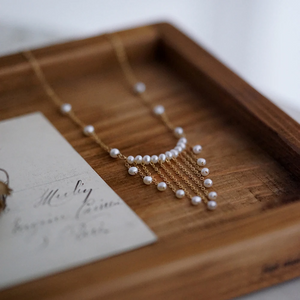 Elegant 18k Gold-Plated Freshwater Pearl Cascade Necklace with Color Guarantee | Urban Gear