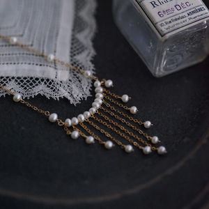 Elegant 18k Gold-Plated Freshwater Pearl Cascade Necklace with Color Guarantee | Urban Gear