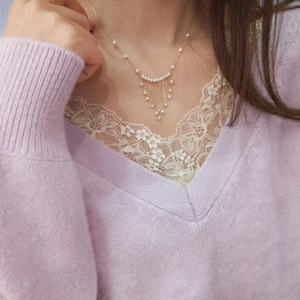 Elegant 18k Gold-Plated Freshwater Pearl Cascade Necklace with Color Guarantee | Urban Gear