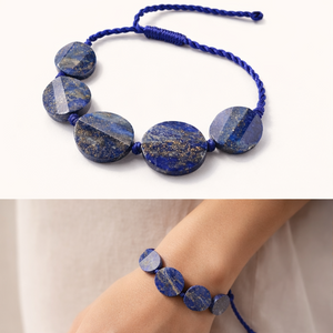 Handmade lapis bracelet