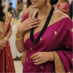 elegant black onyx statement necklace