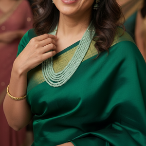 green aventurine multi layer necklace