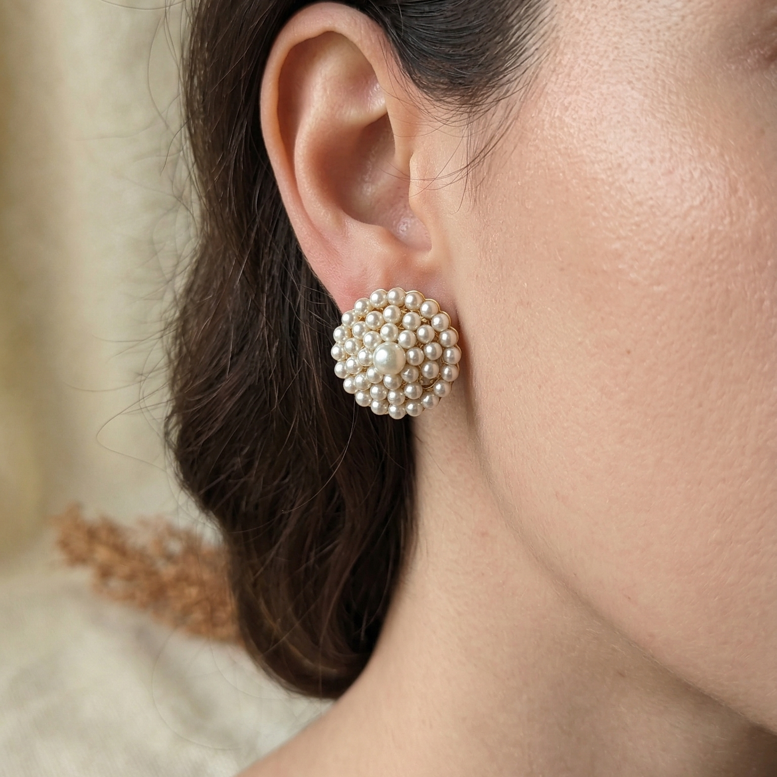 Handcrafted jade gemstone earrings women