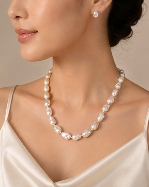 Handmade Natural Baroque Pearl Jewelry