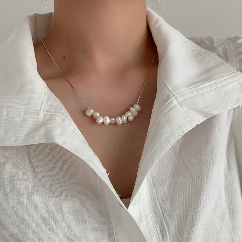 reshwater pearl layered necklaces – trending jewelry 2025 Urban Gear