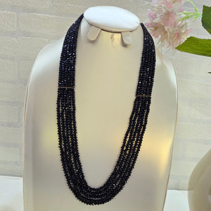 elegant black onyx statement necklace