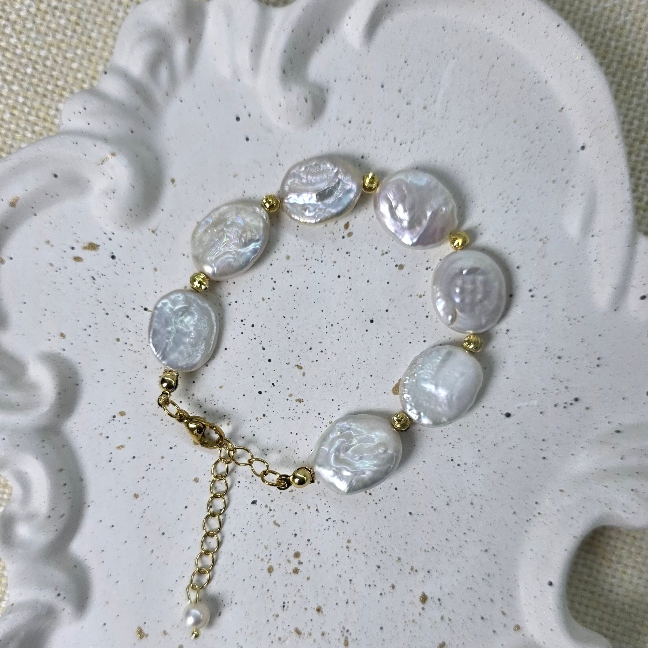 Handcrafted luxury pearl bracelet for women