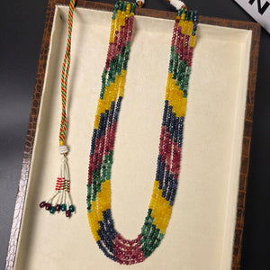 Multicolor gemstone multi layer necklace for women by Urban Gear