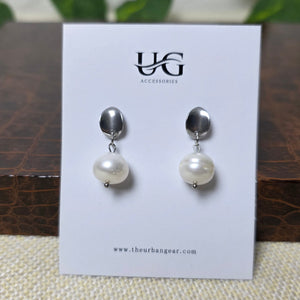 Handmade pearl drop earrings Urban Gear