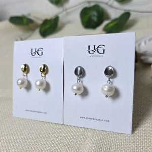 Handmade pearl drop earrings Urban Gear