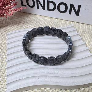 pink and grey stone bracelet