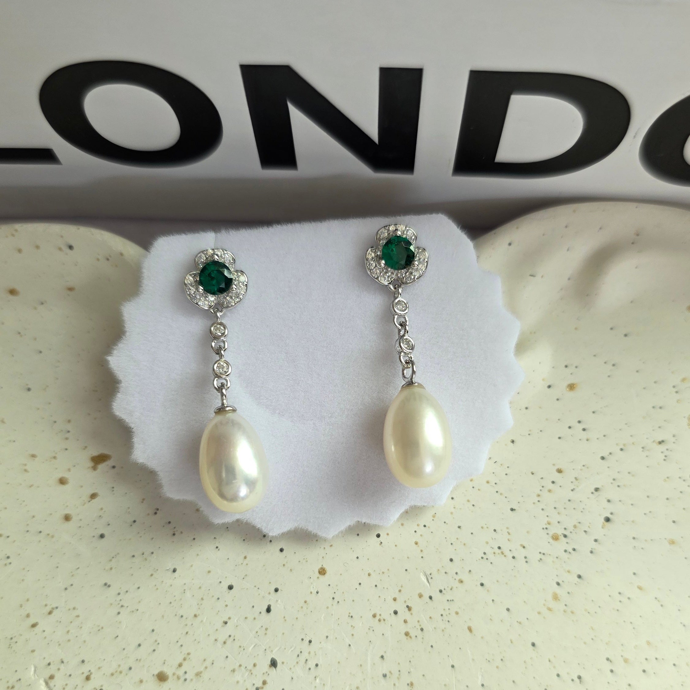 925 Sterling Silver Pearl Earrings for Women