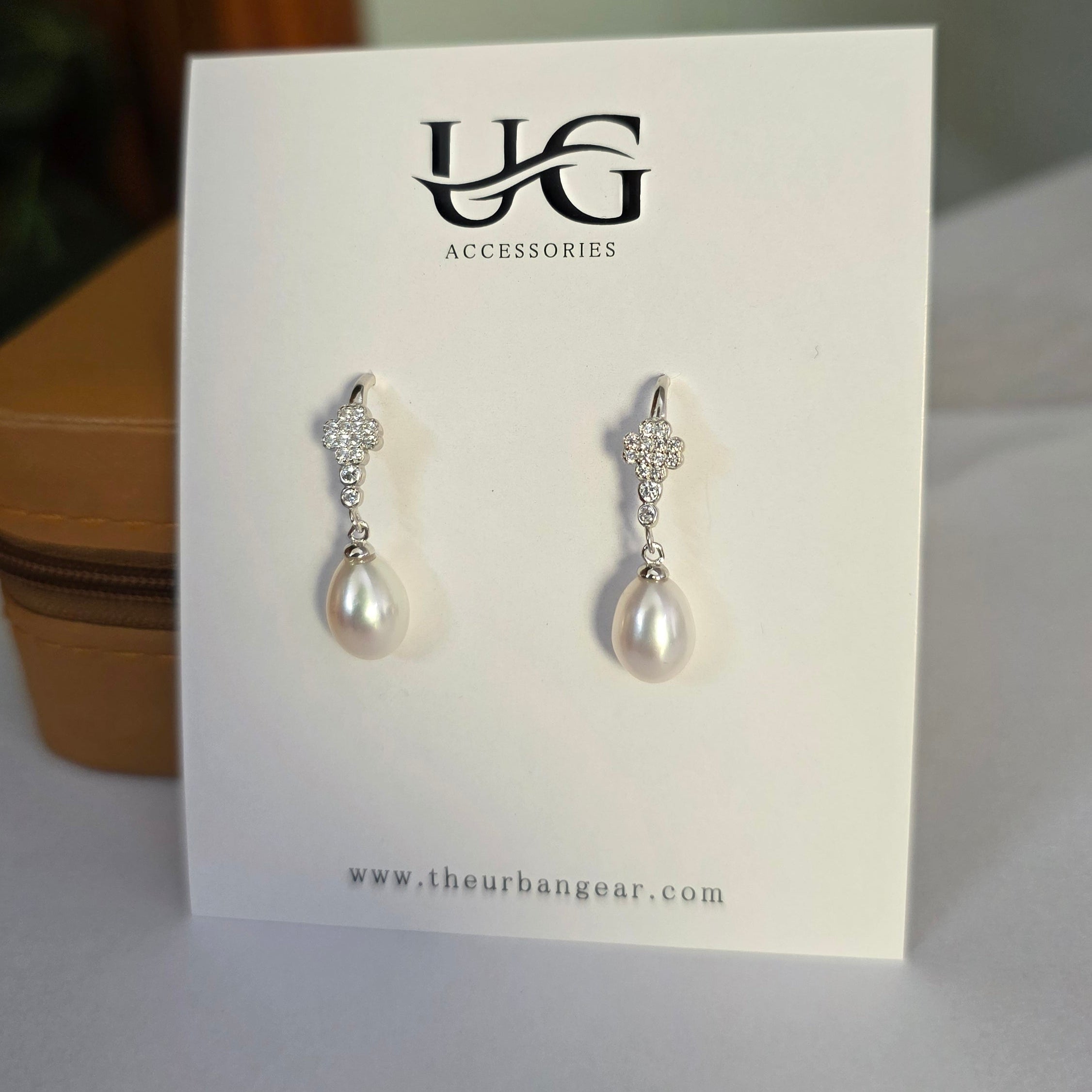 Freshwater Pearl Drop Earrings in 925 Sterling Silver
