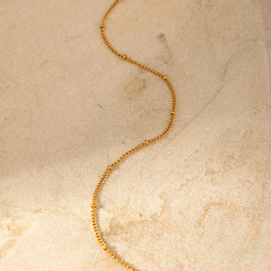 Minimalist Gold-Plated Anklet for Women | Dainty Beaded Chain Anklet – Urban Gear


