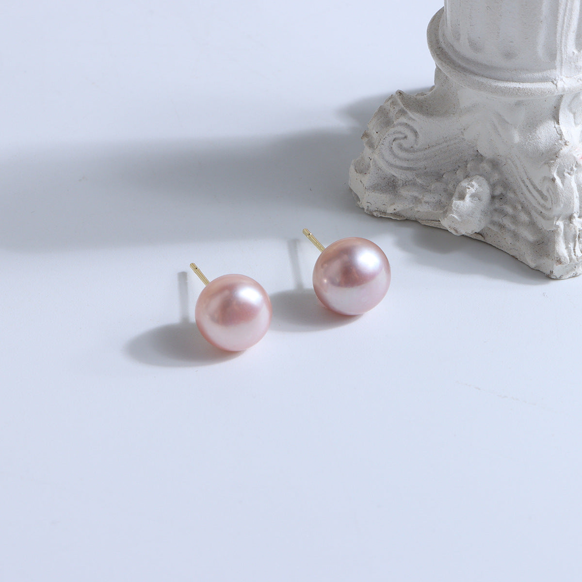 Elegant Cultured Freshwater Pearl Stud Earrings