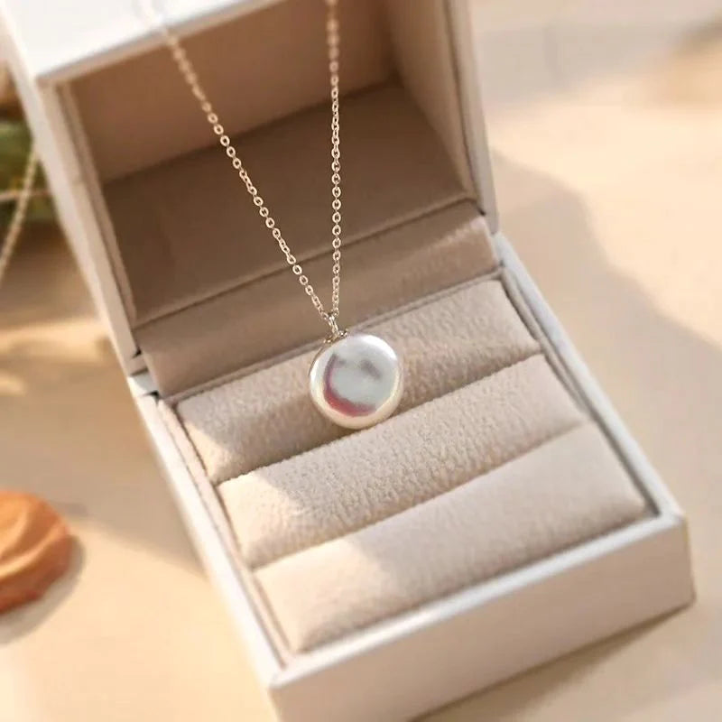 Freshwater Pearl Coin Necklace