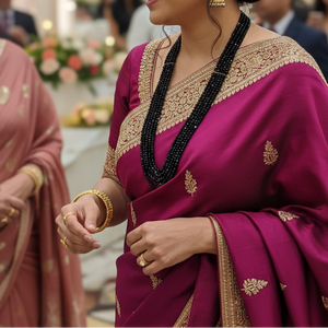 elegant black onyx statement necklace