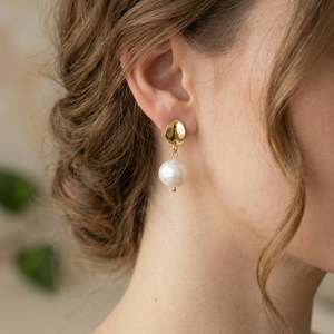 Handmade pearl drop earrings Urban Gear