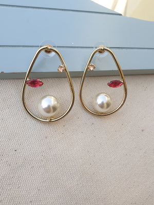 Glossy Pearl Earrings Urbangear