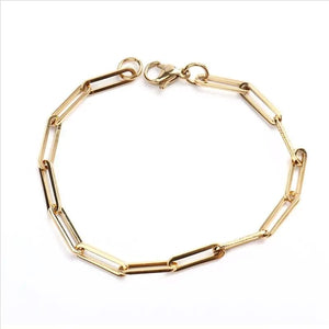 Gold Plated Chunky Link Chain Bracelet Urbangear