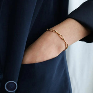 Gold Plated Chunky Link Chain Bracelet Urbangear