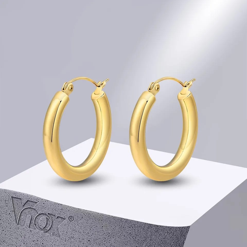 Gold-Plated Hoop Earrings Urbangear