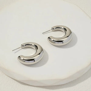 Thick Classic Hoop Earrings Urbangear