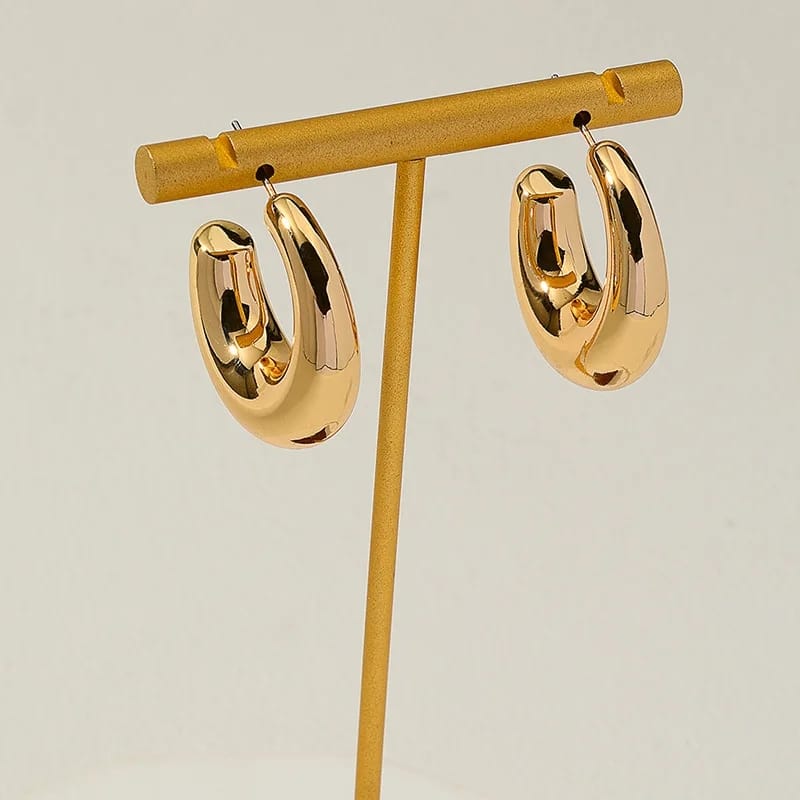 Thick Classic Hoop Earrings Urbangear