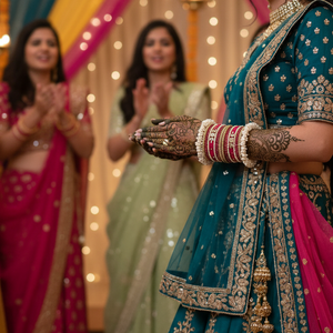 Handcrafted maroon Kundan and pearl bangles set – festive traditional jewelry by Urban Gear