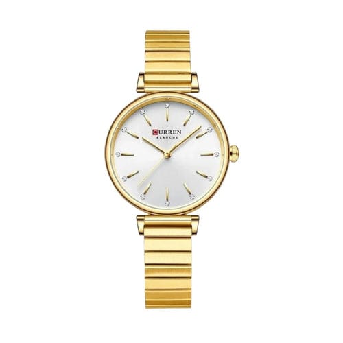 Curren Gold-Plated Women’s Watch | Crystal Accents – Urban Gear