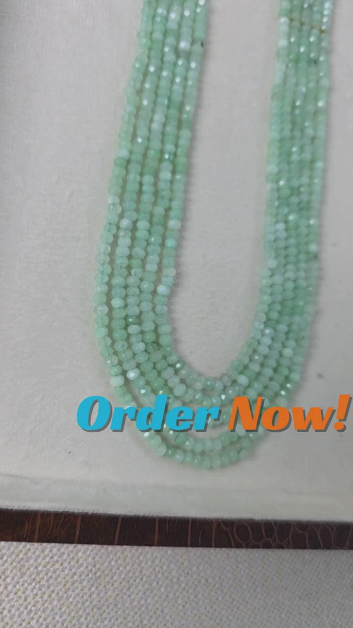green aventurine multi layer necklace