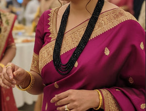 elegant black onyx statement necklace