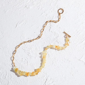 Natural Stone Necklace with Gold-Plated Chain – Urban Gear